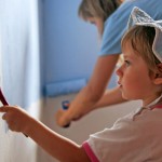 girl-and-mom-painting-room